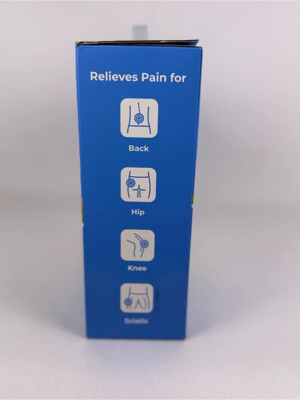AUVON Memory Foam Knee Pillow Side Sleepers Leg Support Adjustable Strap White